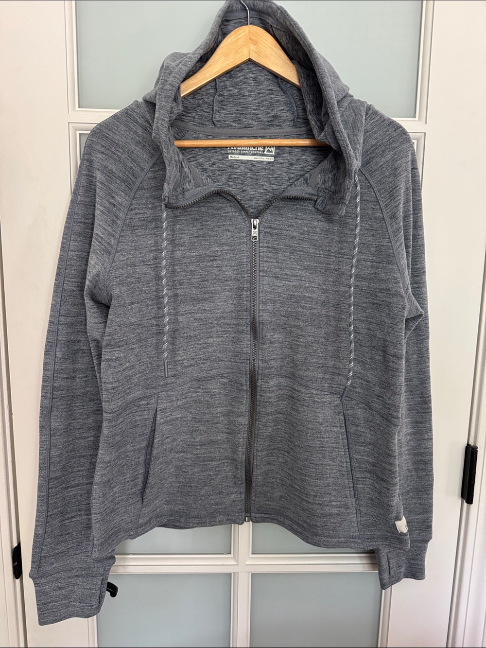 Avalanche Heather Blue/Grey Full-Zip Hoodie